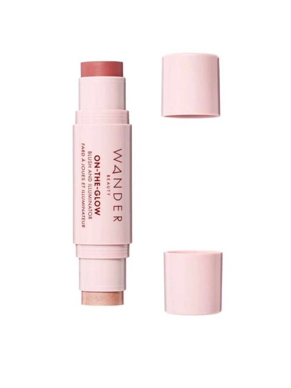 NIB Wander Beauty On-the-Glow Blush and Illuminator - Sienna Sunset/Nude Glow
